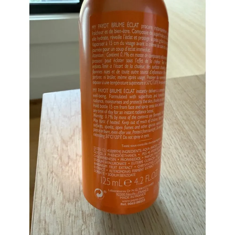 $43 New Payot My Payot Brume Eclat Anti-Pollution Revivifying Mist